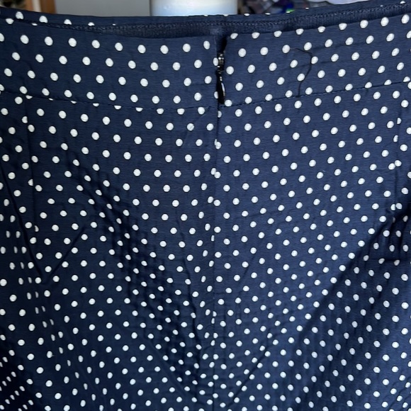 JCrew No.2 pencil skirt size 6p Navy and white polka dot pencil skirt. - Picture 3 of 7
